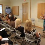 Sharon Starika speaking at the Park City Women's Business Network